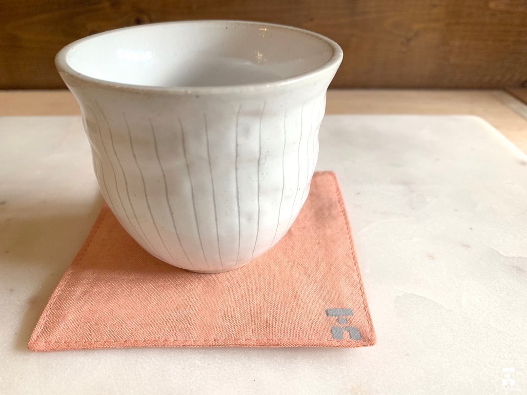 有机棉天然染杯垫(茜草)(单入组/多入优惠组) Organic Cotton - 杯垫 - 棉 粉红色