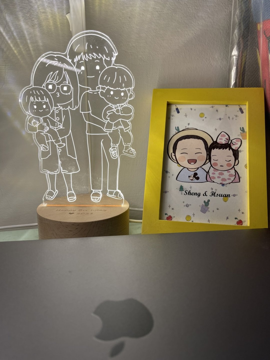 【蜡笔风线条】夜灯下单区 原木Led夜灯蓝牙喇叭   定制化夜灯 - 灯具/灯饰 - 木头 粉红色