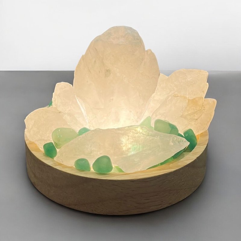 USB权杖水晶花 三段变光 白光 自然光 黄光 小夜灯 水晶灯 办公室 - 摆饰 - 水晶 黄色