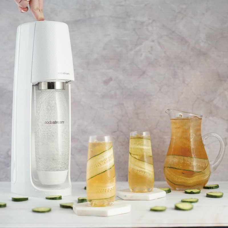 【赠水瓶3件组】时尚风自动扣瓶气泡水机 Spirit-白 - 厨房家电 - 其他金属 白色