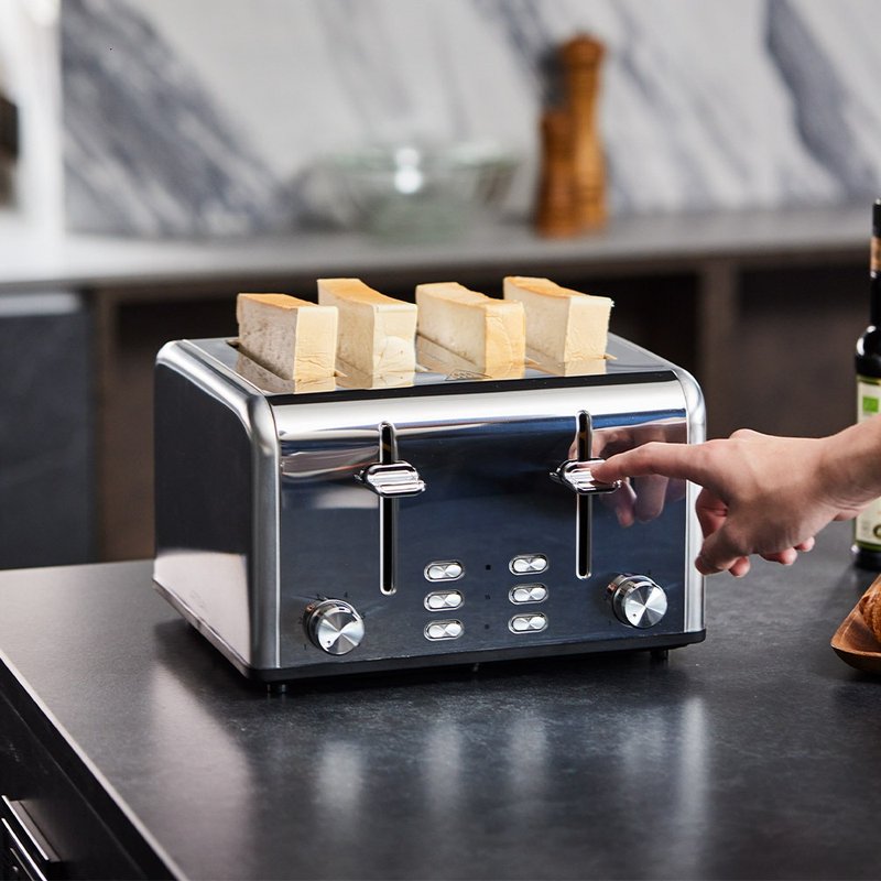 ARTISAN 四片不锈钢厚薄片烤吐司机 (送计时器) - 厨房家电 - 不锈钢 银色