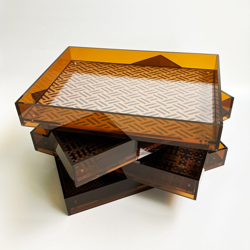 聖誕節托盤 紅點 卡帶編織 | 多功能擺飾框 | 可可咖啡色 | 置物 - 摆饰 - 其他材质 