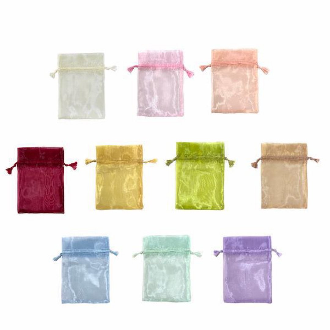 Shiny Organdy Pouch L 5 piece set 130×180 5color - 收纳用品 - 聚酯纤维 绿色