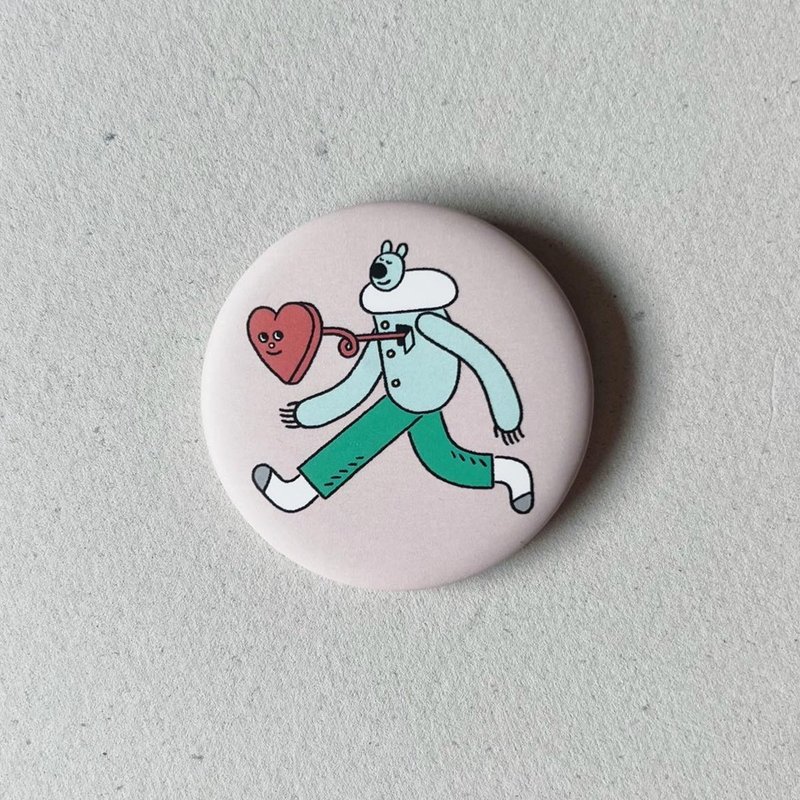 宇宙通信大磁铁胸章 - 方向 - 胸针 - 其他金属 