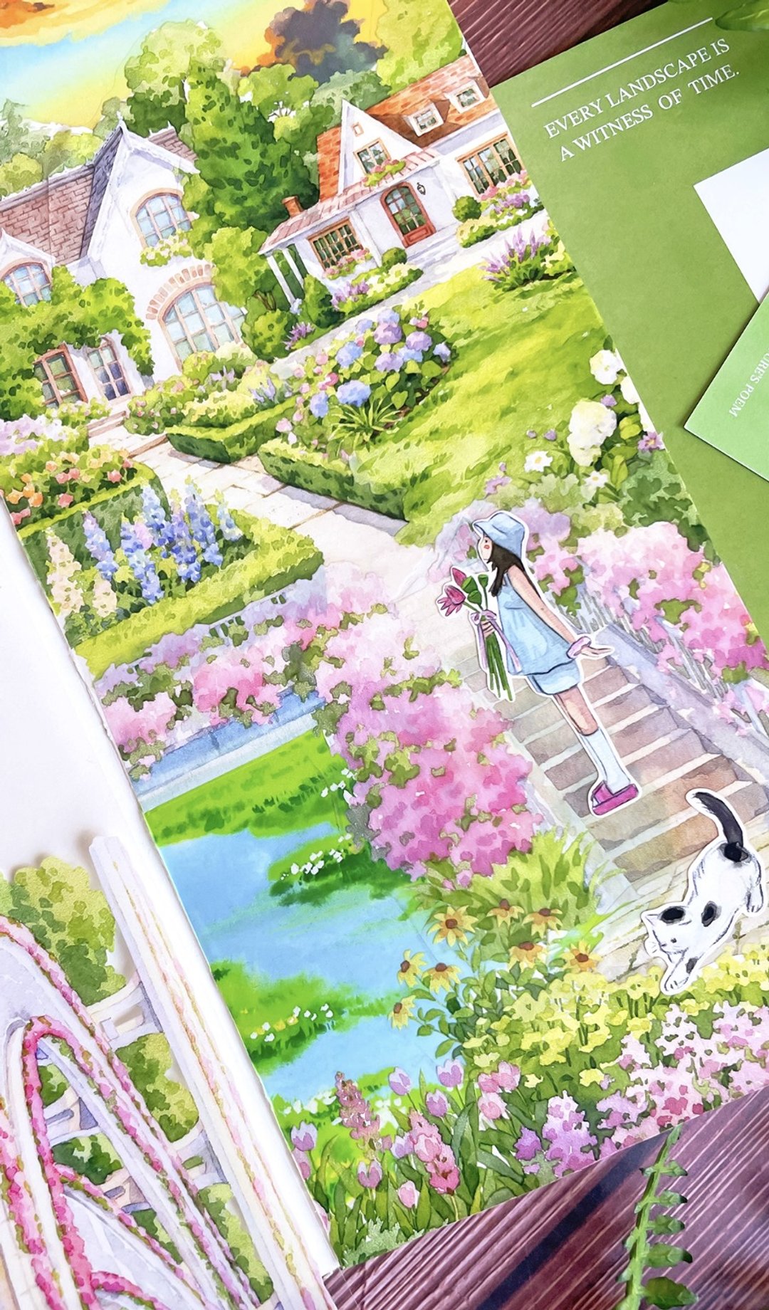花间悬廊 立体的な構造感 歩道の風景 水彩風景 PET 和紙膠帶 - 纸胶带 - 其他材质 多色