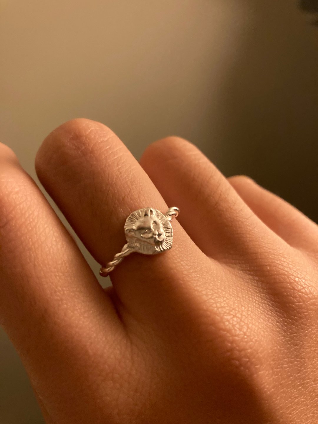 LION RING 纯银戒指 - 戒指 - 纯银 