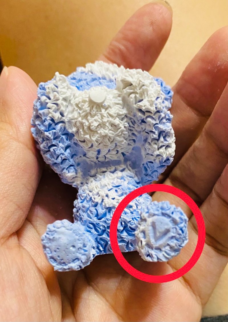 鸿琴生活-【定制刻字】(皇冠害羞熊 )扩香石 - 摆饰 - 其他材质 白色