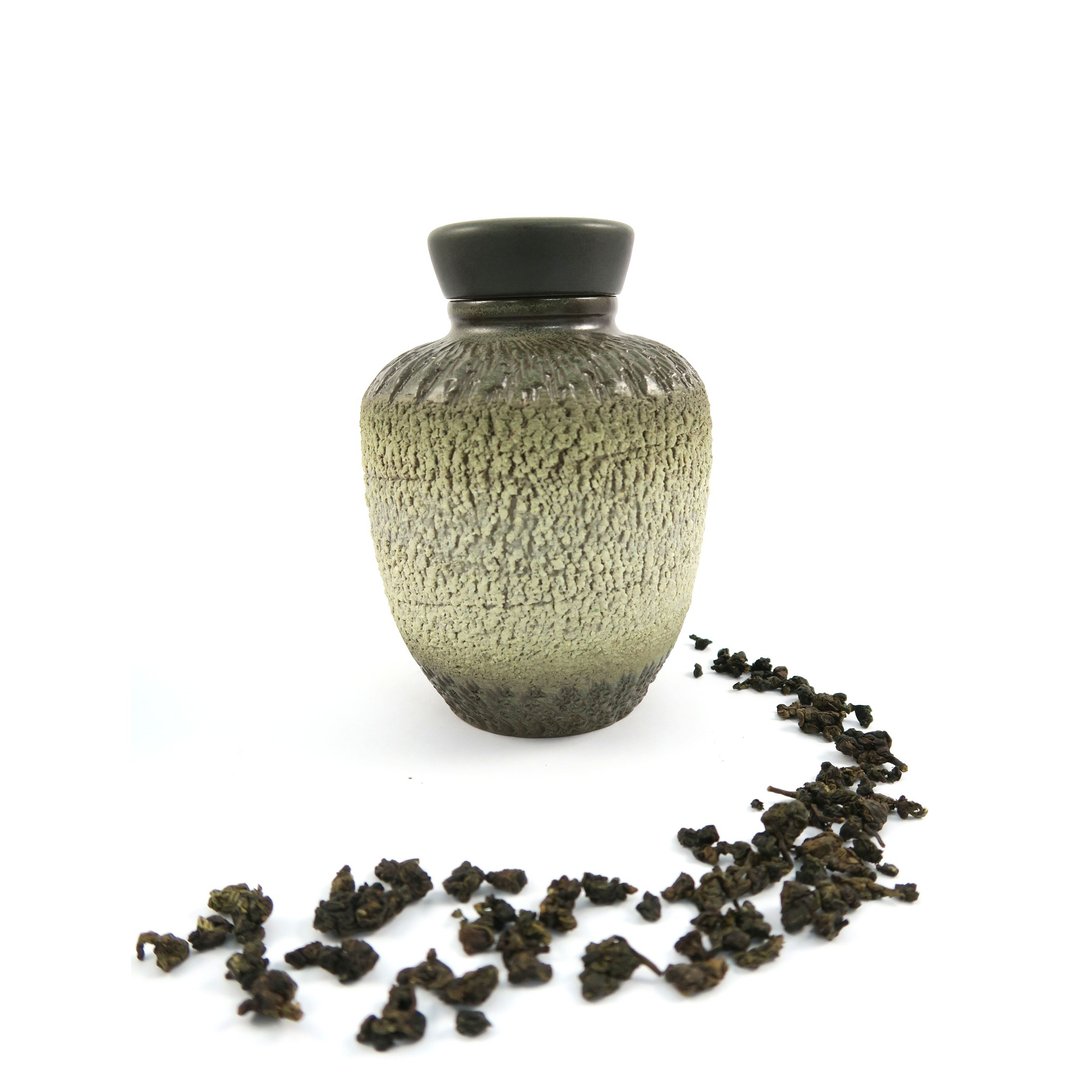 添兴窑/樟香茶叶罐-高瓶(小)-黑白 - 茶具/茶杯 - 陶 灰色