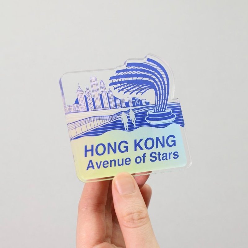 星光大道海旁磁石贴 - 香港特色系列 - 冰箱贴/磁贴 - 塑料 多色