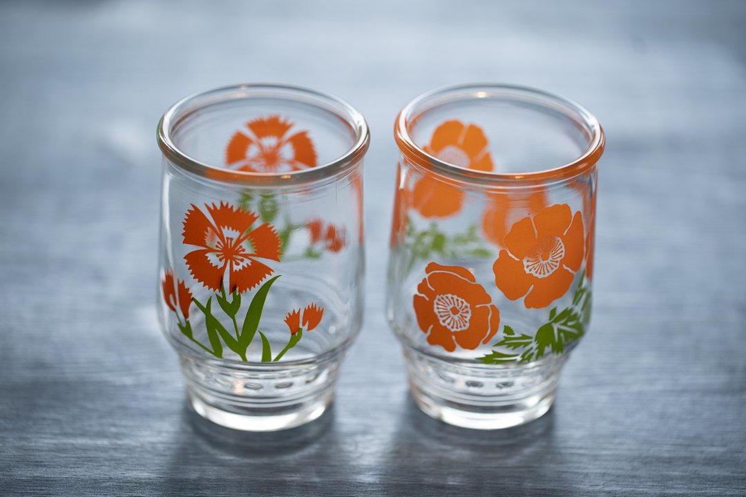 日本制 昭和玻璃杯 一组2入  完美中古品 - 玻璃杯 - 玻璃 透明