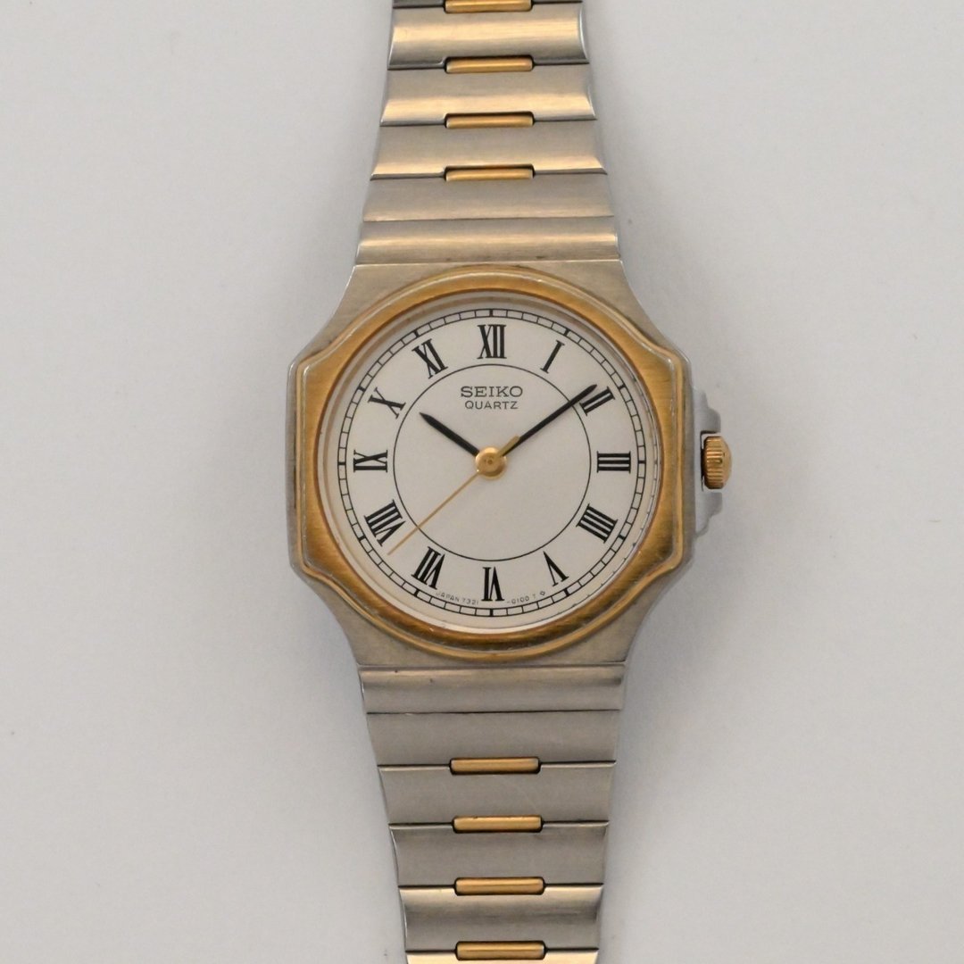 包邮 SEIKO 精工 Ref.7321-0030 女款 石英腕表 古董表 复古表 日本直送 - 女表 - 不锈钢 白色