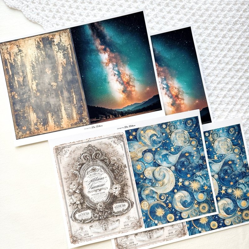 Z438 - 多样背景 - 贴纸 - 纸 