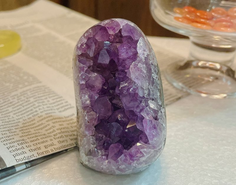 能量摆件 乌拉圭天然紫晶 消磁 净化 财富 贵人 紫晶镇 - 摆饰 - 水晶 紫色