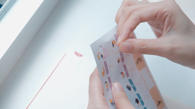 日常与月份 索引透明贴纸 - 贴纸 - 纸 