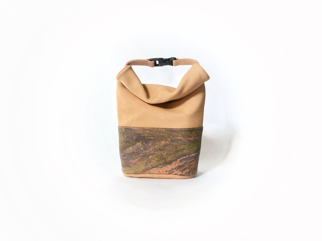 Leather hand roll bag mini - 手提包/手提袋 - 真皮 绿色
