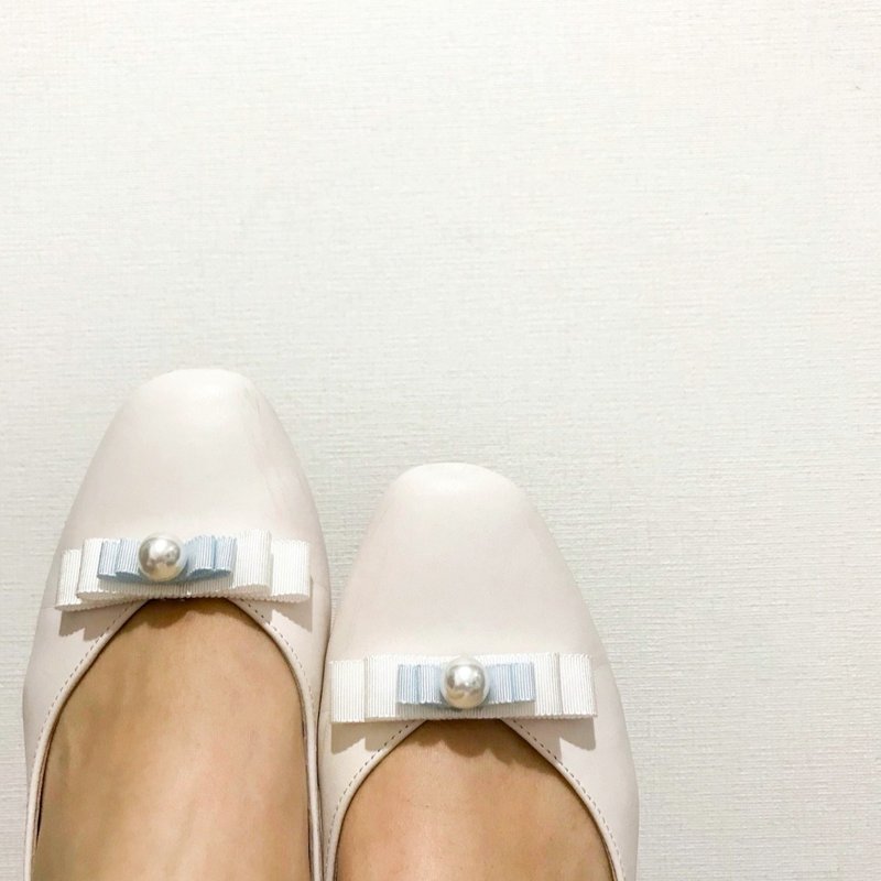 Together Pastel Ribbon Shoe Clips (5 colors) - 其他 - 其他材质 多色