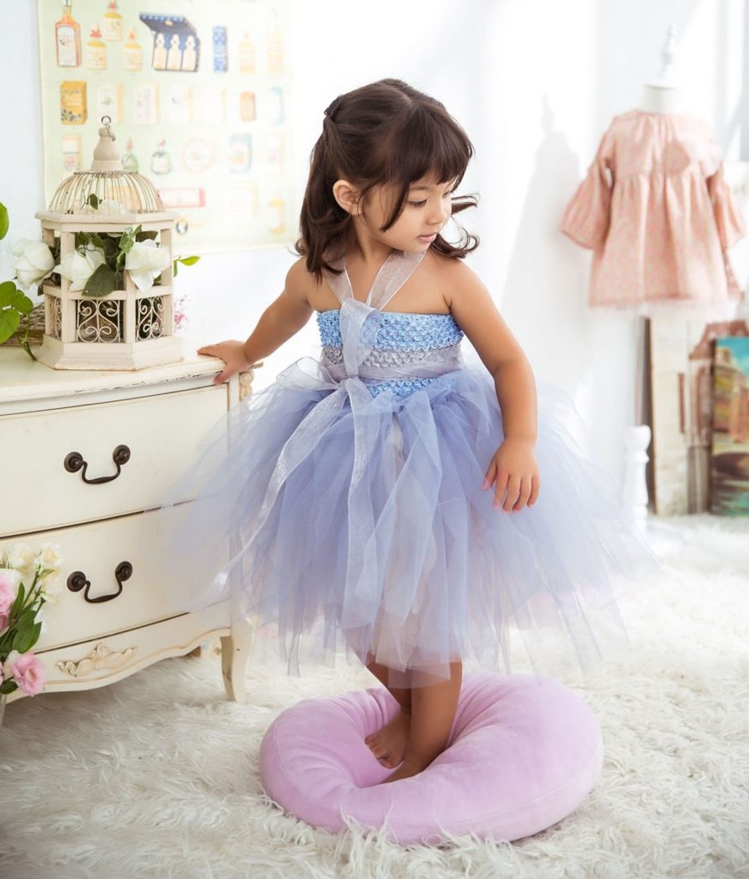 【Handmade by YOU】澎澎裙自己做系列DIY TUTU 材料包–女伶雾紫 - 童装裙 - 聚酯纤维 紫色