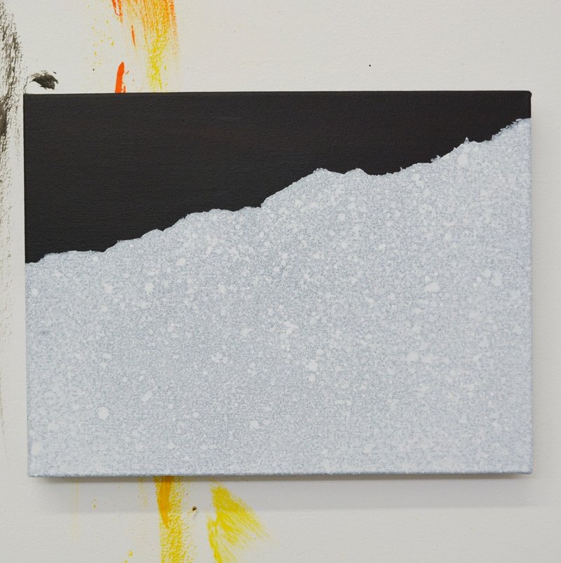 山 原石 水 风景 意象作品 - 海报/装饰画/版画 - 其他材质 白色