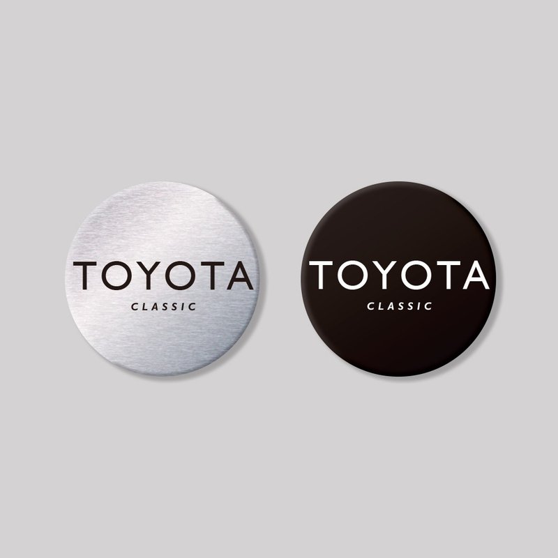 TOYOTA/CLASIC/圆形/铝牌饰贴 SunBrother孙氏兄弟 - 贴纸 - 铝合金 
