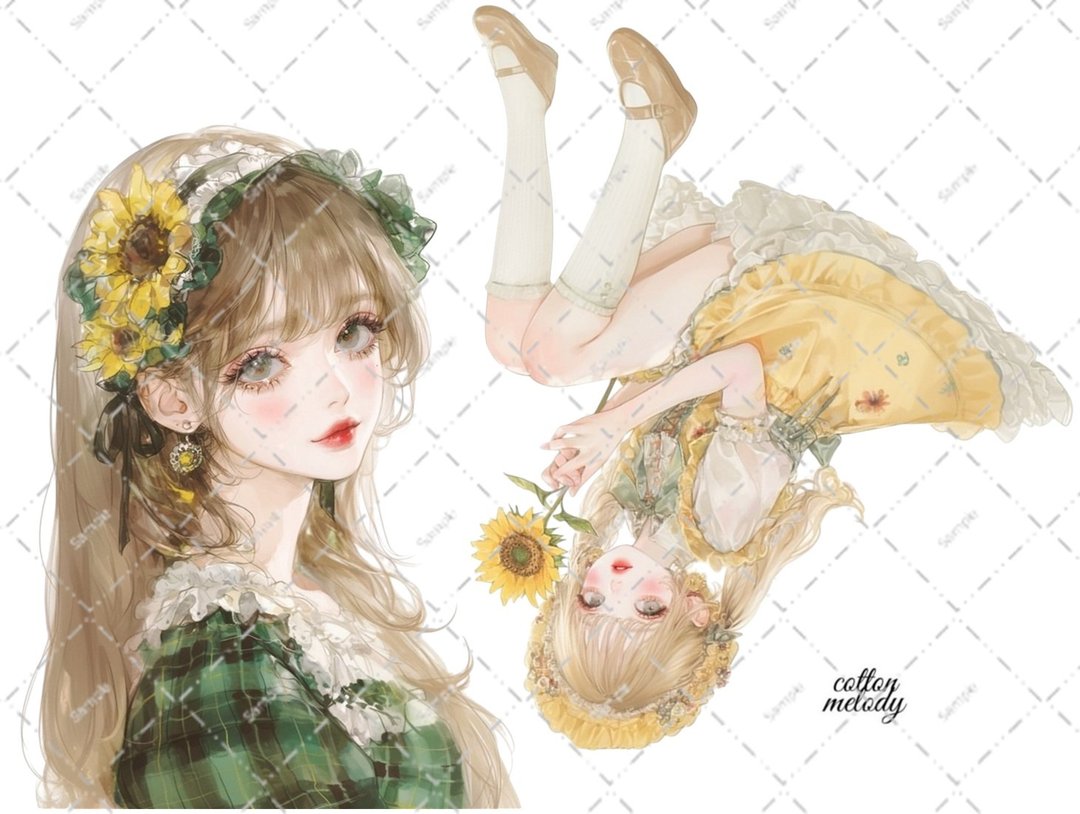 原创贴纸 no.5812 人物贴纸 原创贴纸 人物贴纸 女孩贴纸 原创人物贴纸 - 贴纸 - 纸 