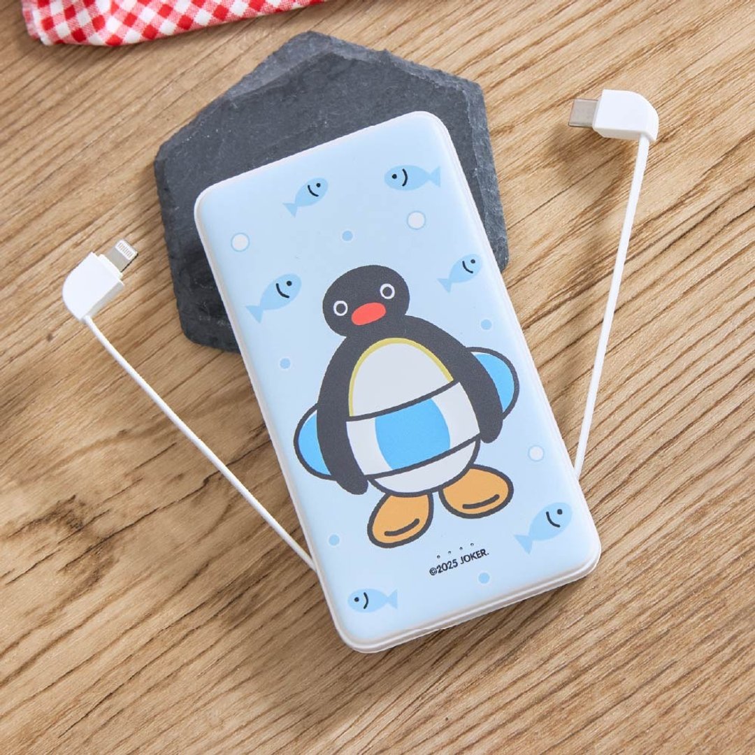 PINGU套上泳圈双线快充10000mAh行动电源 - 充电宝/传输线 - 塑料 多色