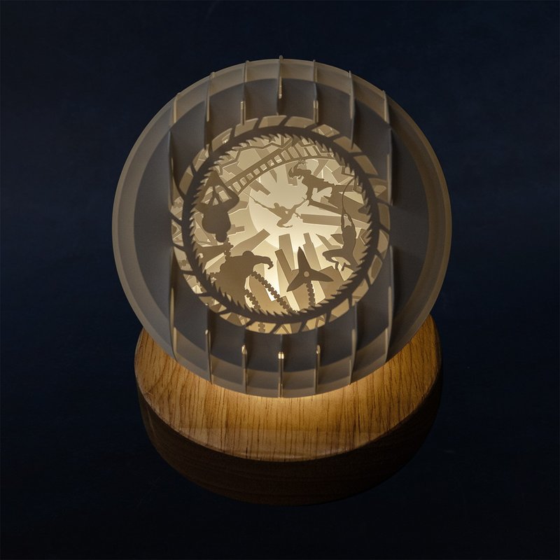 光影纸雕夜灯-蜘蛛人精致款 - 灯具/灯饰 - 纸 