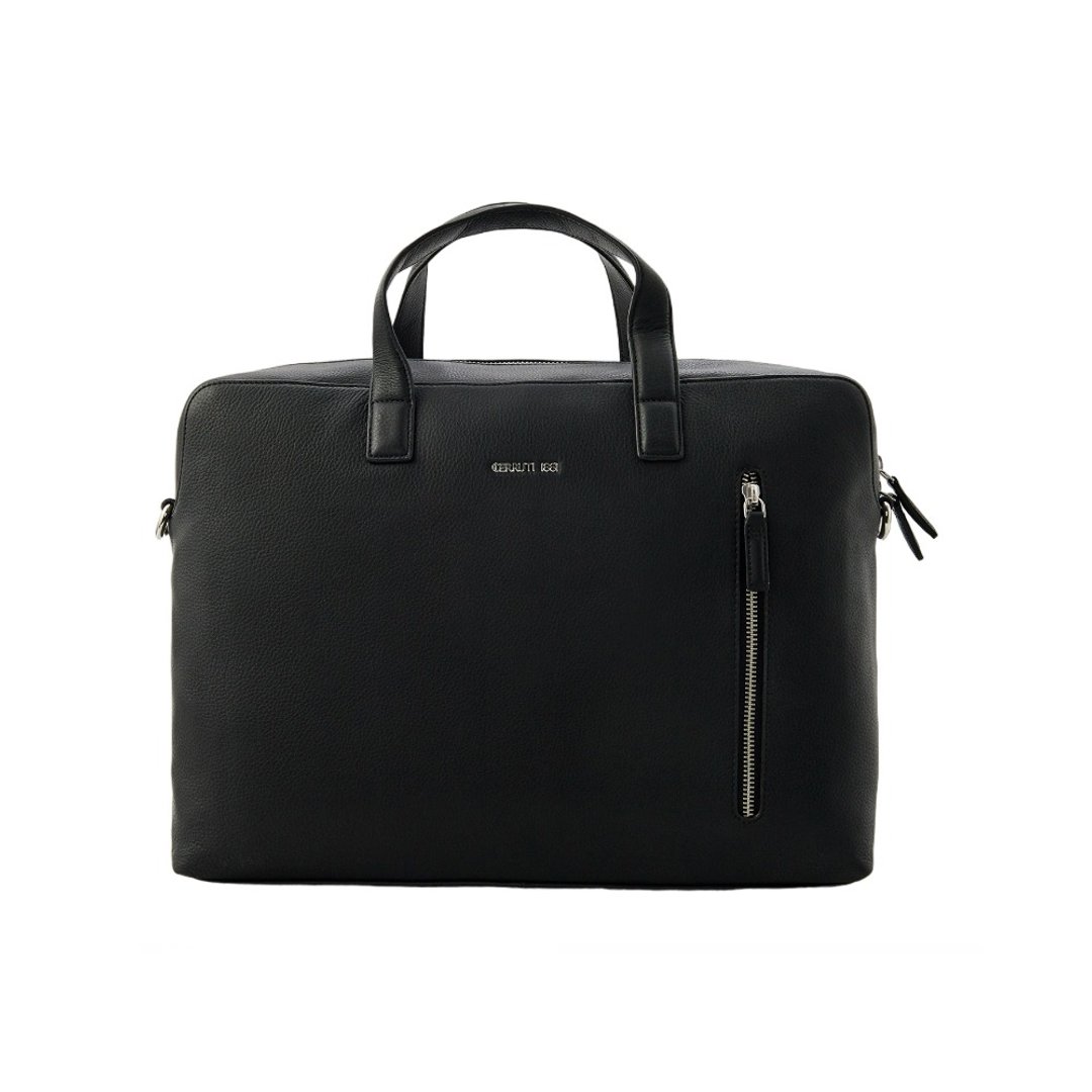 CERRUTI 1881 限量2折 意大利顶级小牛皮公文包 全新专柜展示品 - 公文包/医生包 - 真皮 黑色
