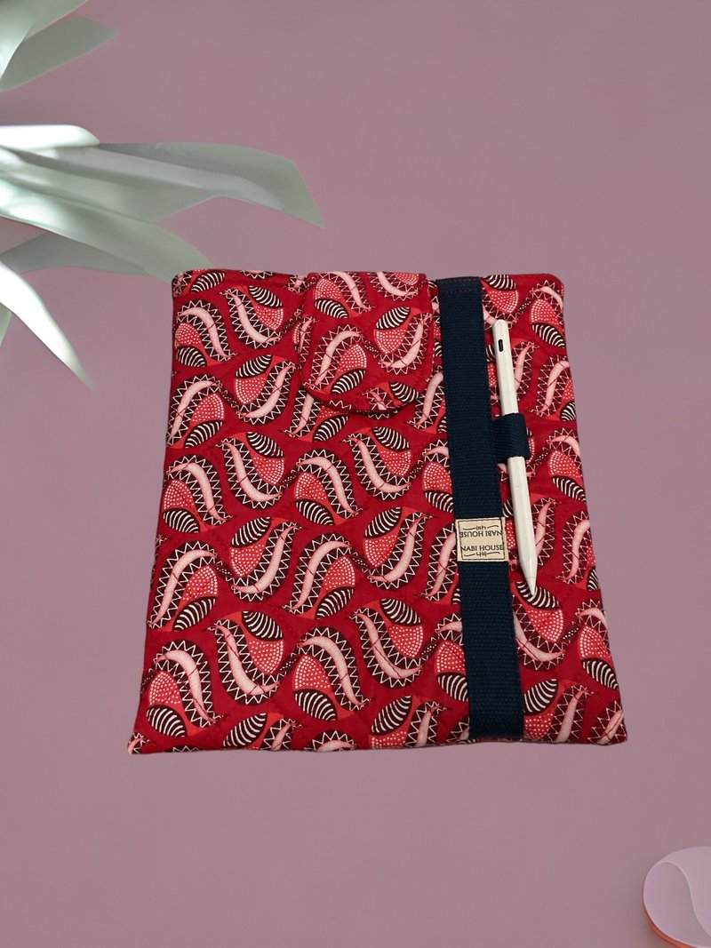 iPad 保护套 9.5x11 英寸，适用于 Gen10 - 电脑包 - 棉．麻 红色