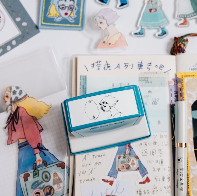 温暖消息 Shachihata 甜蜜生活连续印章 - 印章/印台 - 塑料 多色