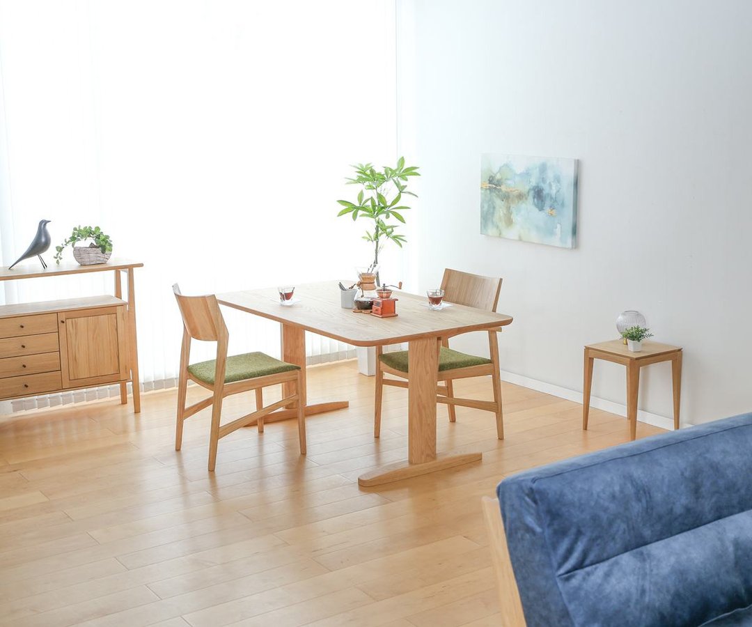 飞驒家具 ibata interior With 餐桌 圆角长方形(工字脚) - 餐桌/书桌 - 木头 咖啡色