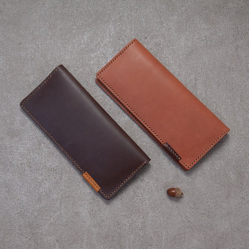 体验课程 男用皮夹 扁长夹 手缝皮夹 台中审计店 - 皮件 - 真皮 