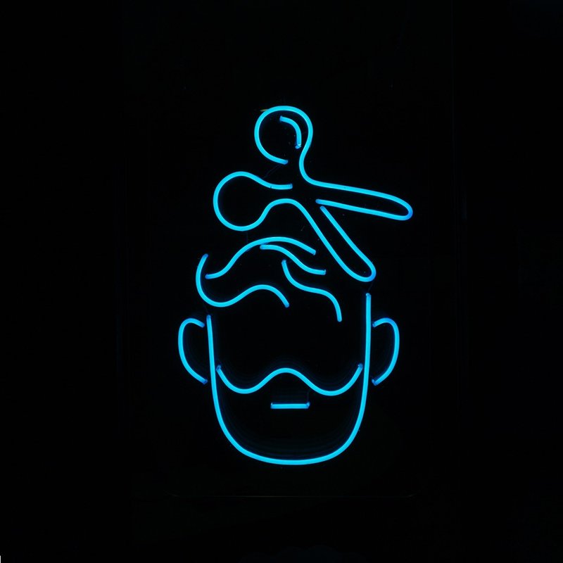 理发剪发霓虹灯LED发光字Neon Sign广告招牌Logo餐厅酒吧装饰 - 灯具/灯饰 - 压克力 透明