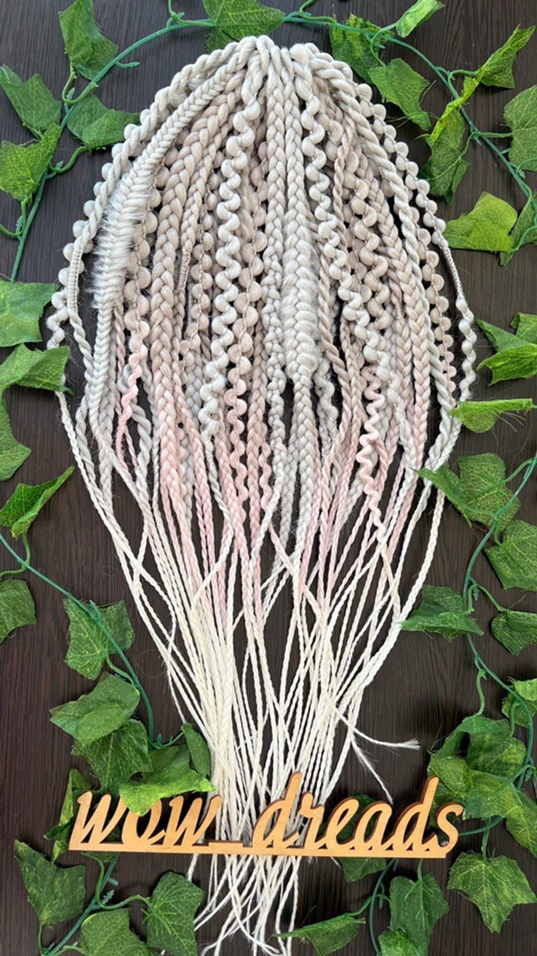 Set Scandinavian Brule Classik Skandi Dreads Ombre Synthetic - 发饰 - 其他人造纤维 粉红色