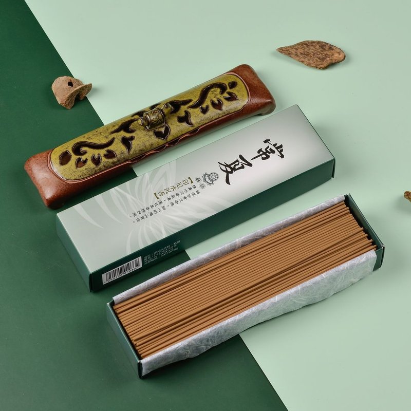 常夏-九品印尼沉7寸卧香 - 香薰/精油/线香 - 其他材质 绿色