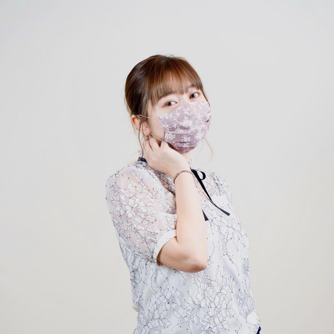 烟熏玫瑰系 紫色 手工立体口罩 可洗涤 日本制纯棉纱布 成人 - 口罩 - 棉．麻 紫色