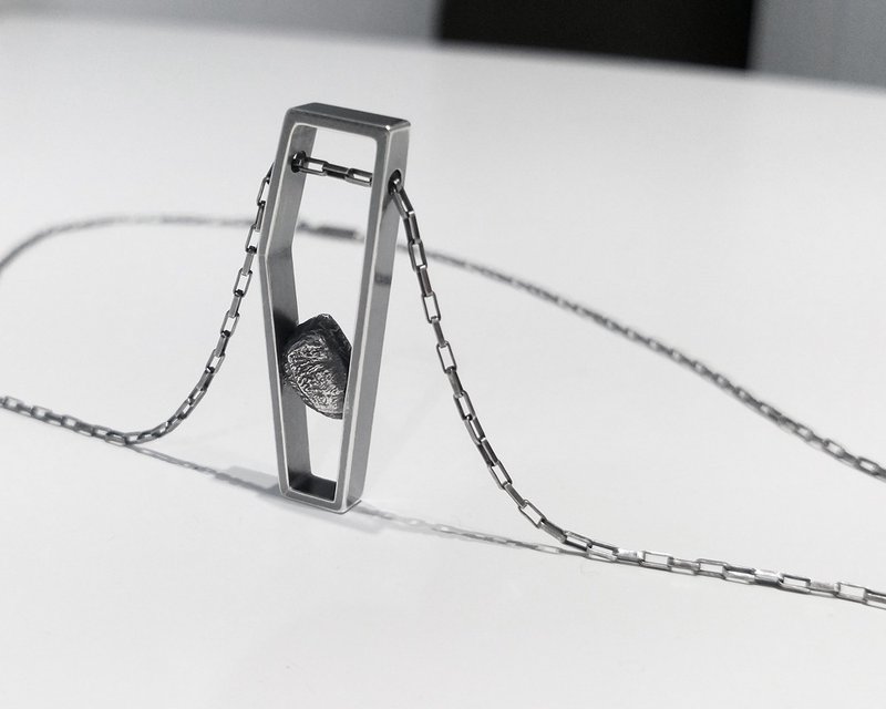 他山之石 3号   925纯银项链  /Ag No. 091 - 项链 - 纯银 灰色