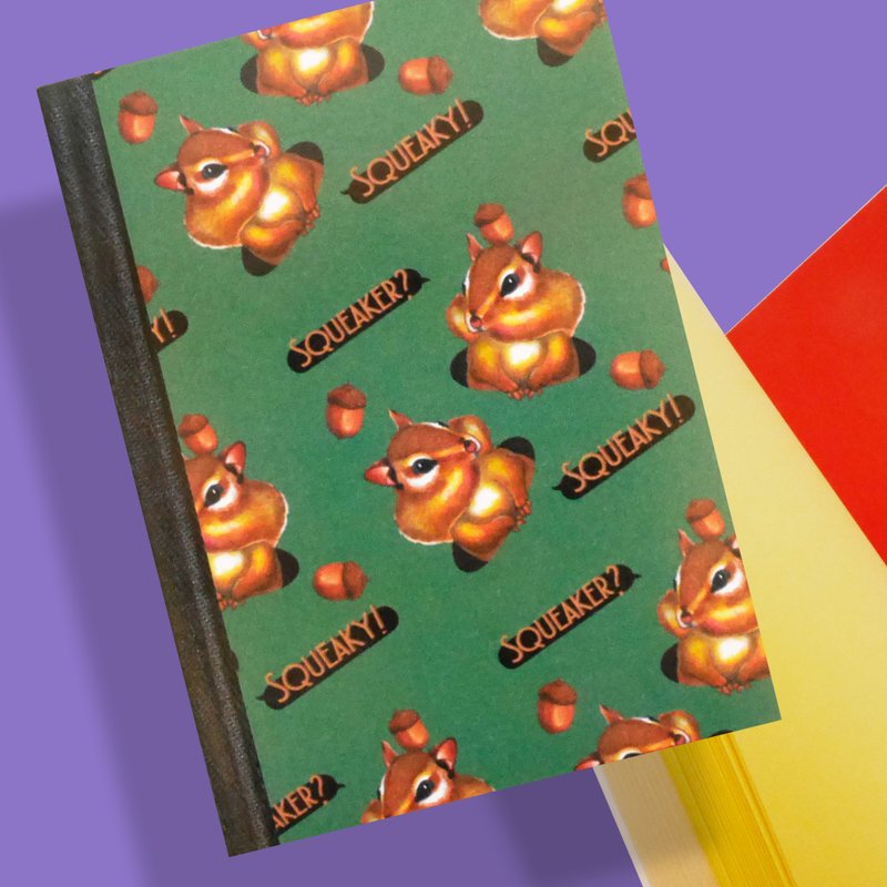吱喳松鼠 - 彩色内页小笔记 - 笔记本/手帐 - 纸 绿色