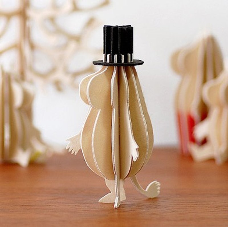 【芬兰制】LOVI乐宜立体拼图桦木明信片|摆饰 - 噜噜米爸爸(13cm) - 摆饰 - 木头 