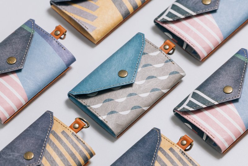 泰维克证件零钱包 (S 玻璃) 【北艺中心 ×  WoodMan 联名款】 - 证件套/卡套 - 环保材料 蓝色