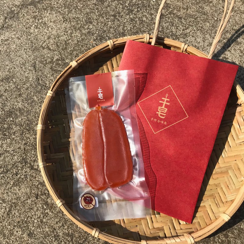 【乌鱼子手工皂】年节送礼、婚礼小物、交换礼物 - 肥皂/手工皂 - 浓缩/萃取物 红色