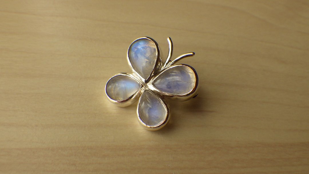 Butterfly Brooch - 胸针 - 宝石 透明