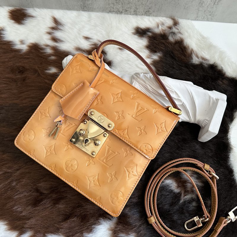 LOUIS VUITTON 路易威登 Monogram Vernis Spring Street 手提包 - 侧背包/斜挎包 - 真皮 咖啡色