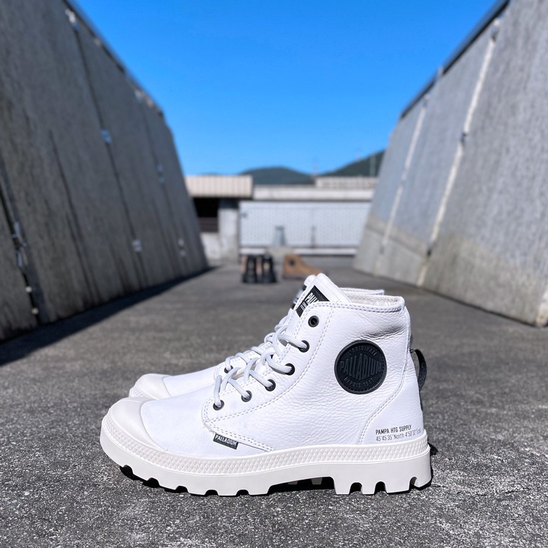 PALLADIUM PAMPA HI经典皮革热销高筒休闲鞋 77963 - 女款休闲鞋 - 其他材质 黑色