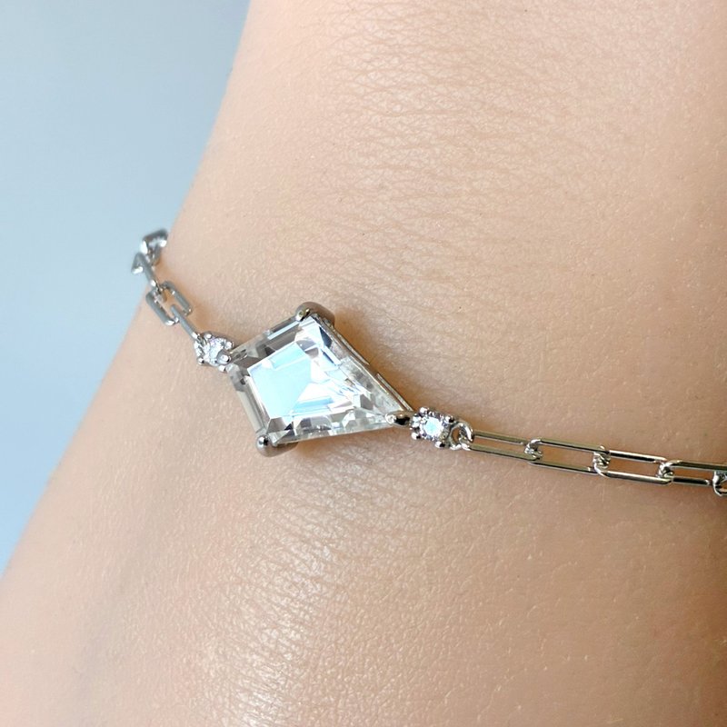 加购专享 | 白水晶纯银手链 (纯洁净化 水晶之王) - 手链/手环 - 纯银 