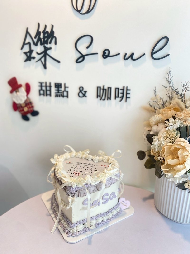 爱心缎带燃烧蛋糕 纪念日 爱心蛋糕 定制化 铄甜点 生日蛋糕 生日 - 蛋糕/甜点 - 新鲜食材 