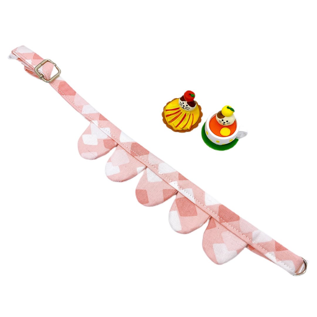 MaoFenBiBi 暗恋 - 限量韩国布 - 花瓣项圈 & 手工项圈 - 项圈/牵绳 - 棉 