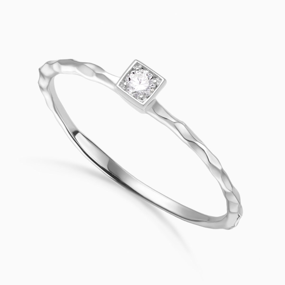 18K玫瑰金经典四爪 - 沐光塔【Frankness Jewellery】 - 戒指 - 贵金属 多色