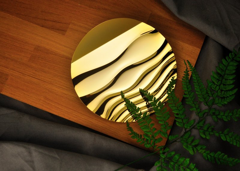 月凉如水盘-水波纹 - 盘子/餐盘/盘架 - 不锈钢 