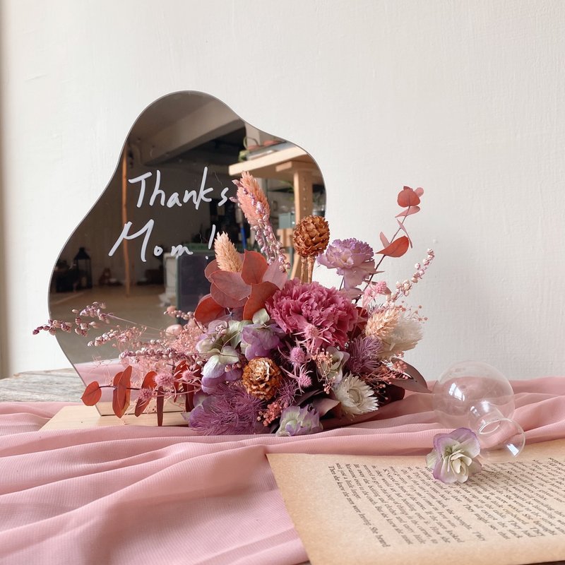 5 月・享生活 Feng・母亲节礼物・永生花化妆镜花礼 - 植栽 - 植物．花 