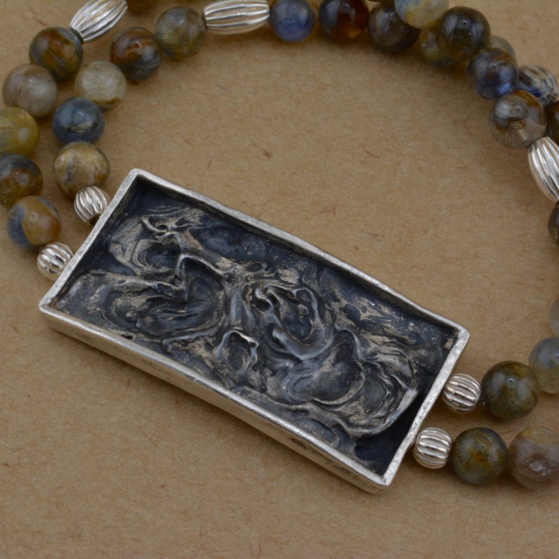 压抑 —水晶手串 - 手链/手环 - 银 银色